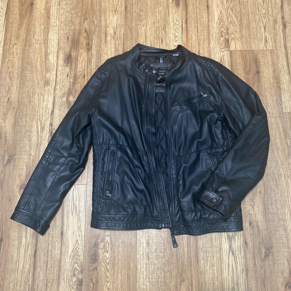 Biker Men's Black Leather Jacket